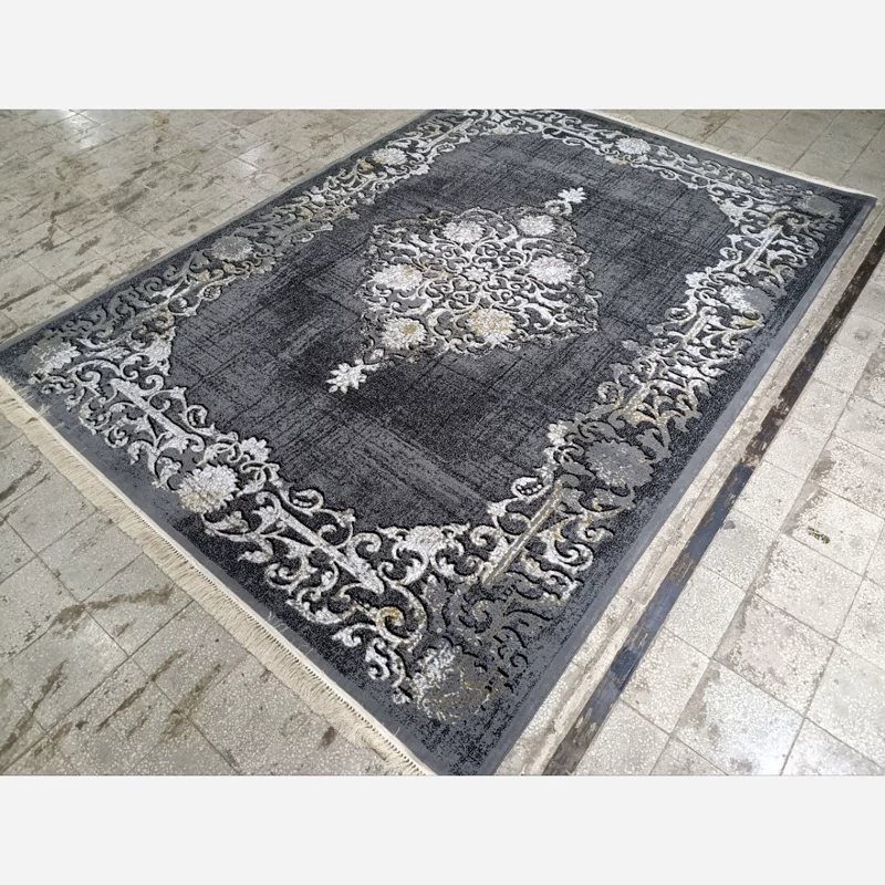 فرش ماشینی بی سی اف 12متری طرح حس دودی