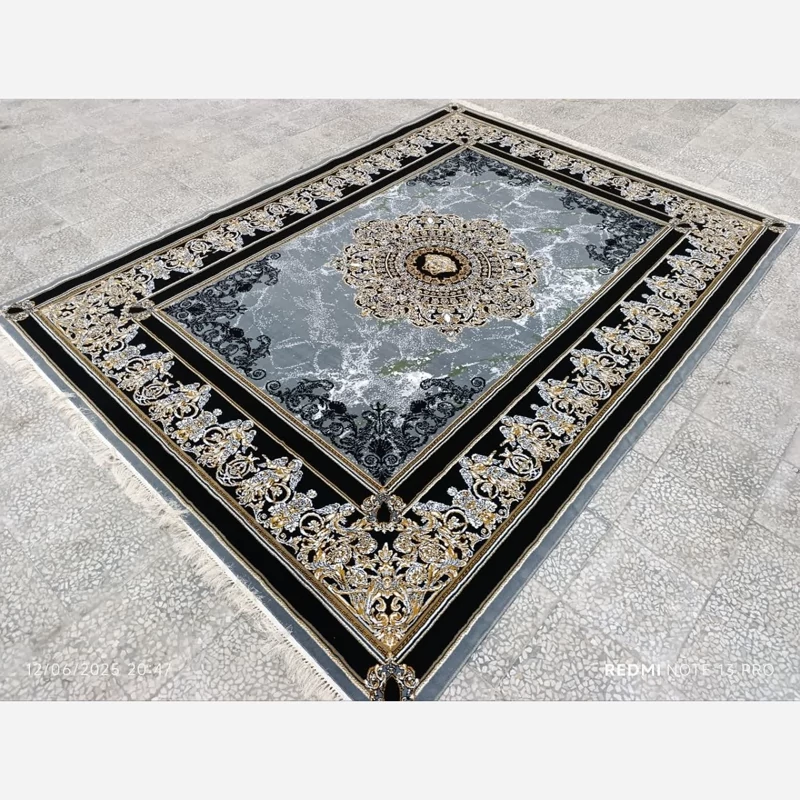 فرش ماشینی بی سی اف 9متری طرح فرشته دودی